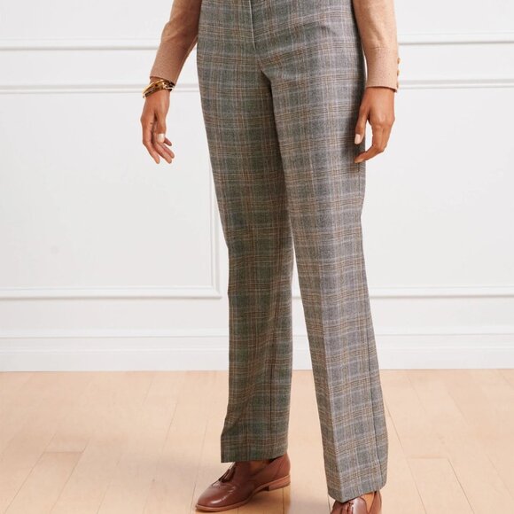 Pendleton Checkered Wool Trousers in Brown and Gray woman - Picture 16 of 16